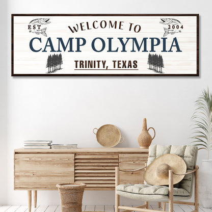 Welcome To Camp Sign