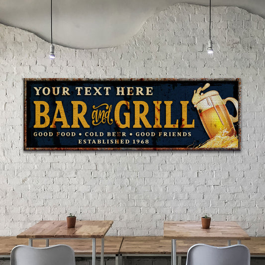 Bar And Grill Sign VI