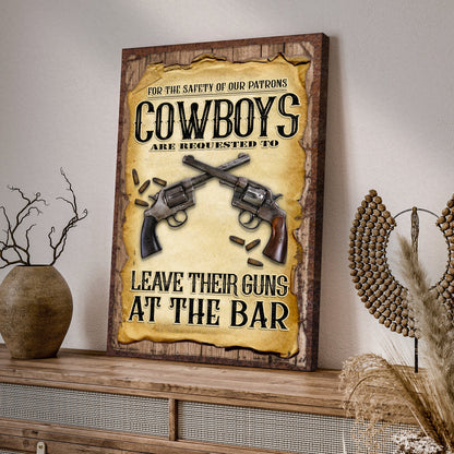 Cowboy Safety Sign