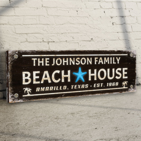 Family Beach House Sign III