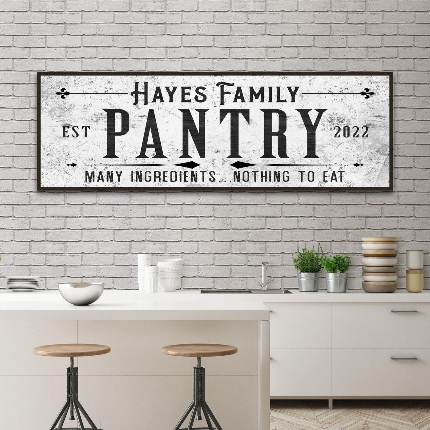 Many Ingredients, Nothing To Eat Pantry Sign