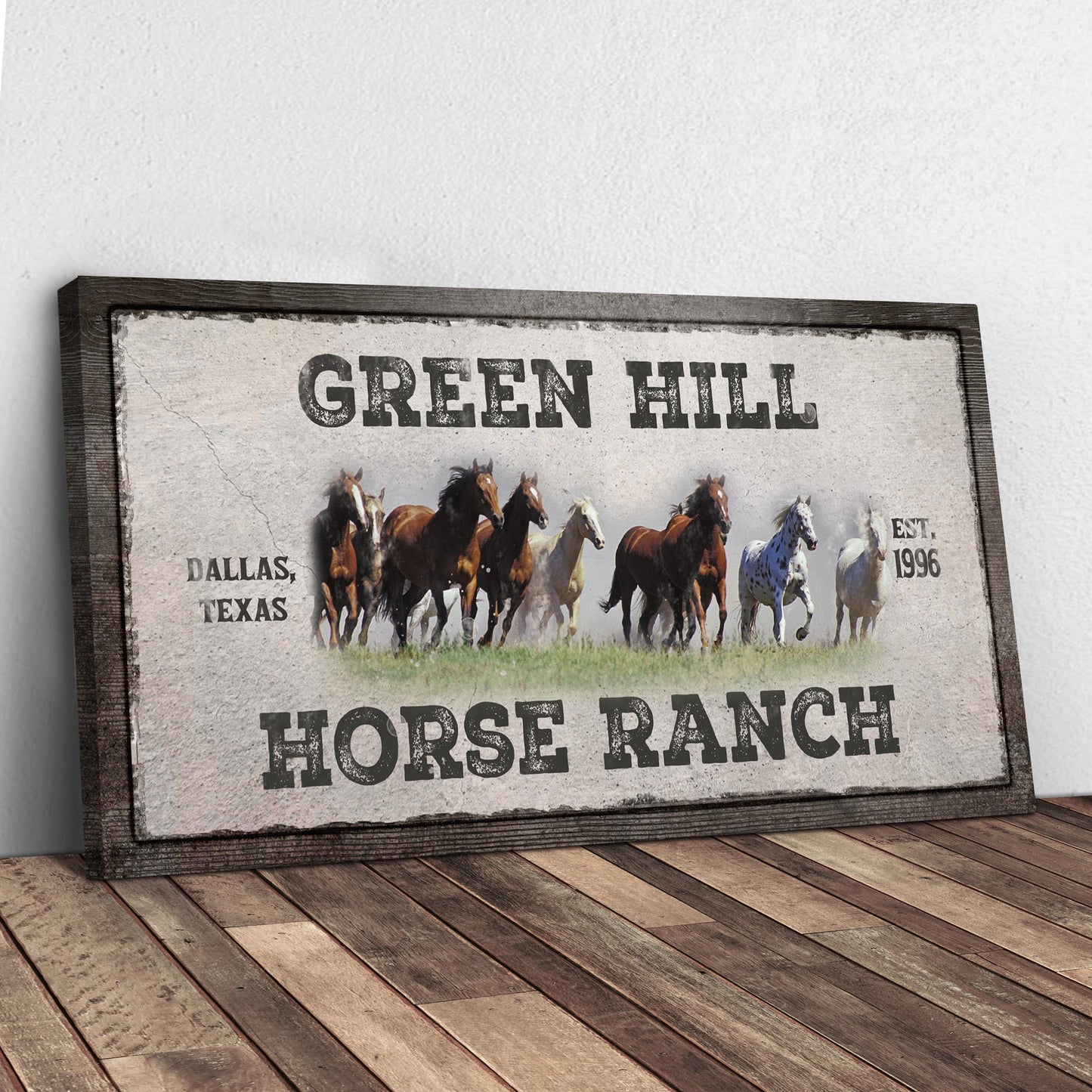 Family Horse Ranch Sign V