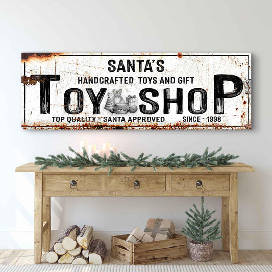 Santa's Toy Shop Sign