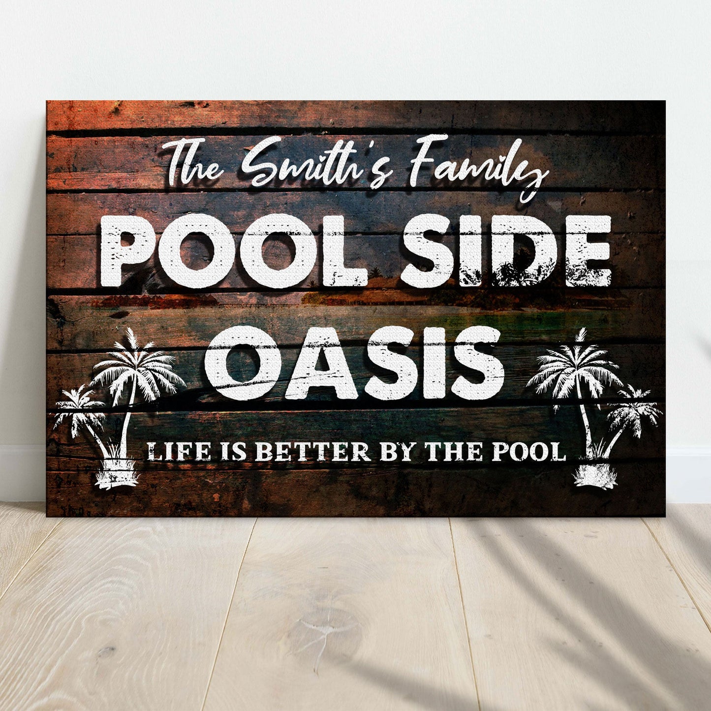Poolside Oasis Sign