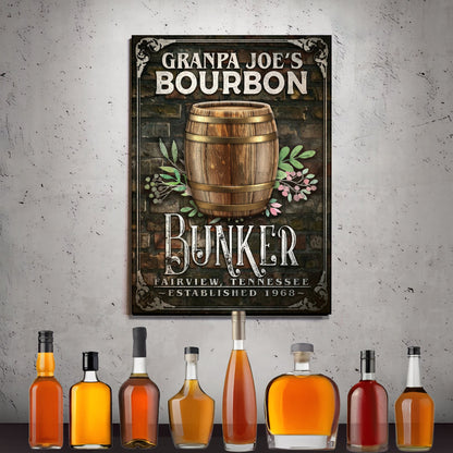 Bourbon Bunker Sign