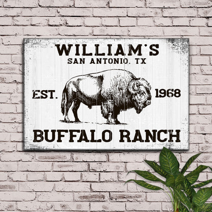 Buffalo Ranch Sign II