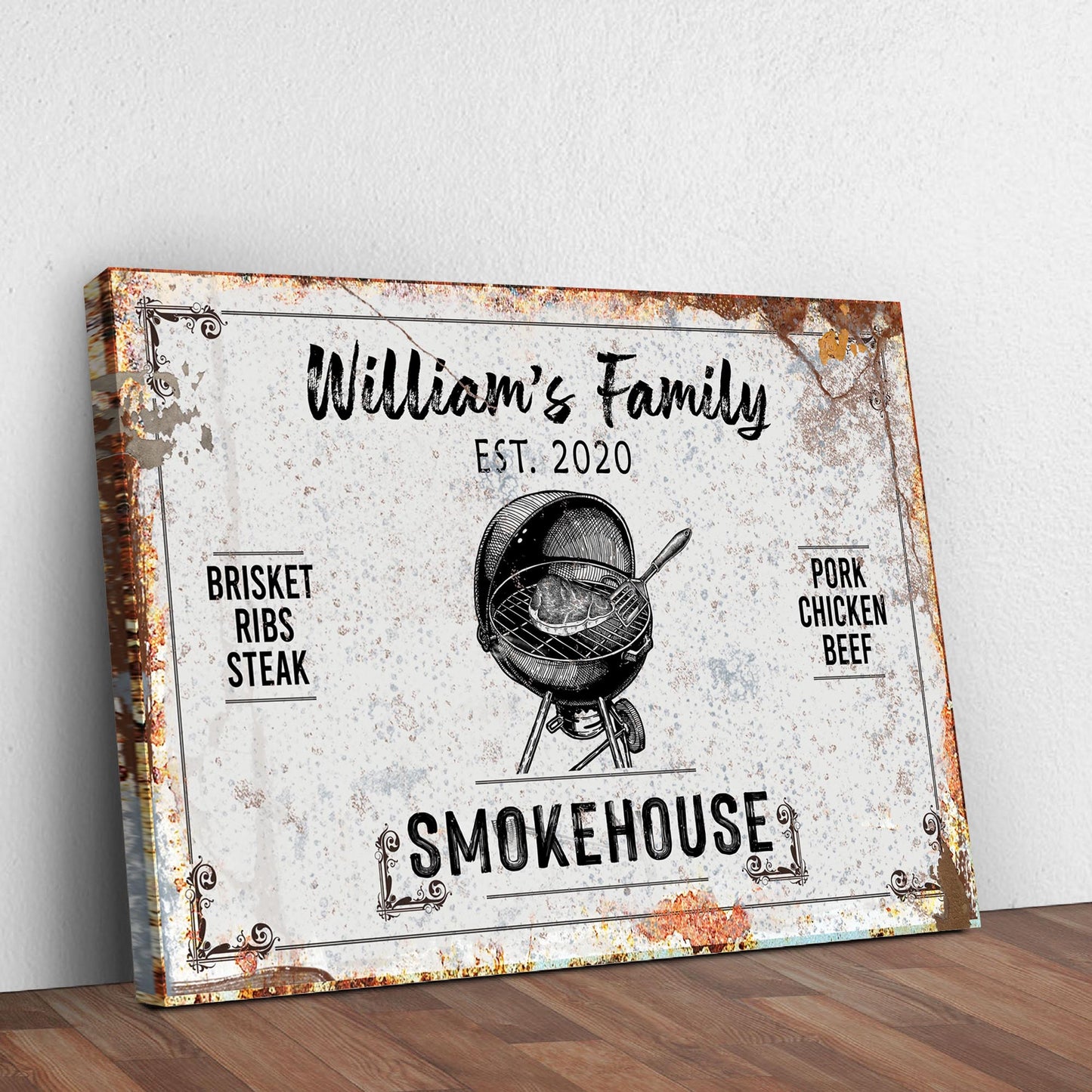 Family Smokehouse Sign II