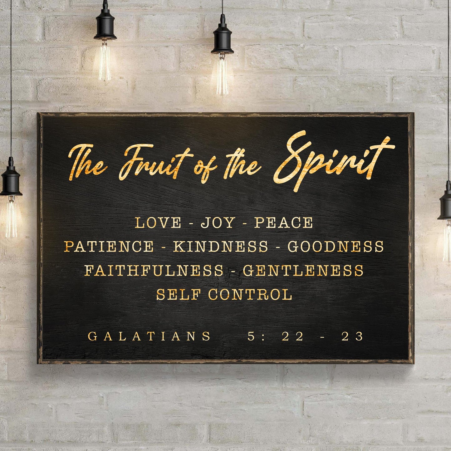 Galatians 5:22-23 - The Fruit Of The Spirit Sign