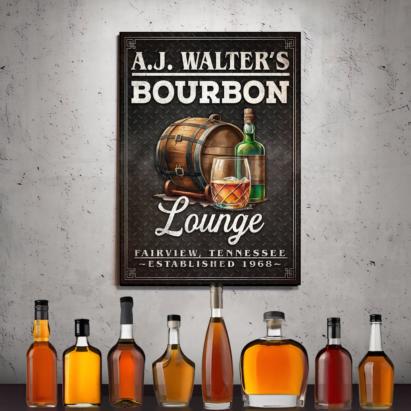 Bourbon Lounge Sign