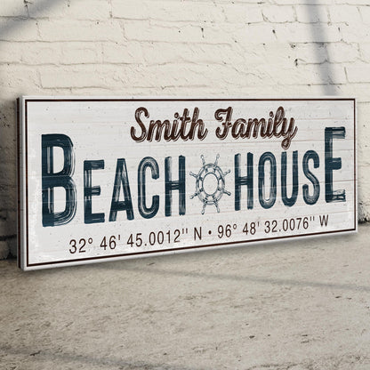 Family Beach House Sign V