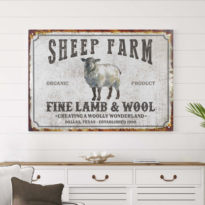 Sheep Farm Sign V