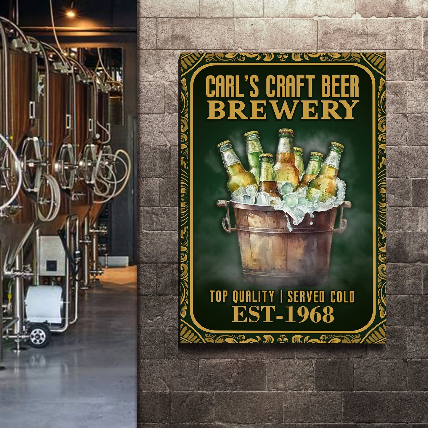 Craft Beer Brewery Sign
