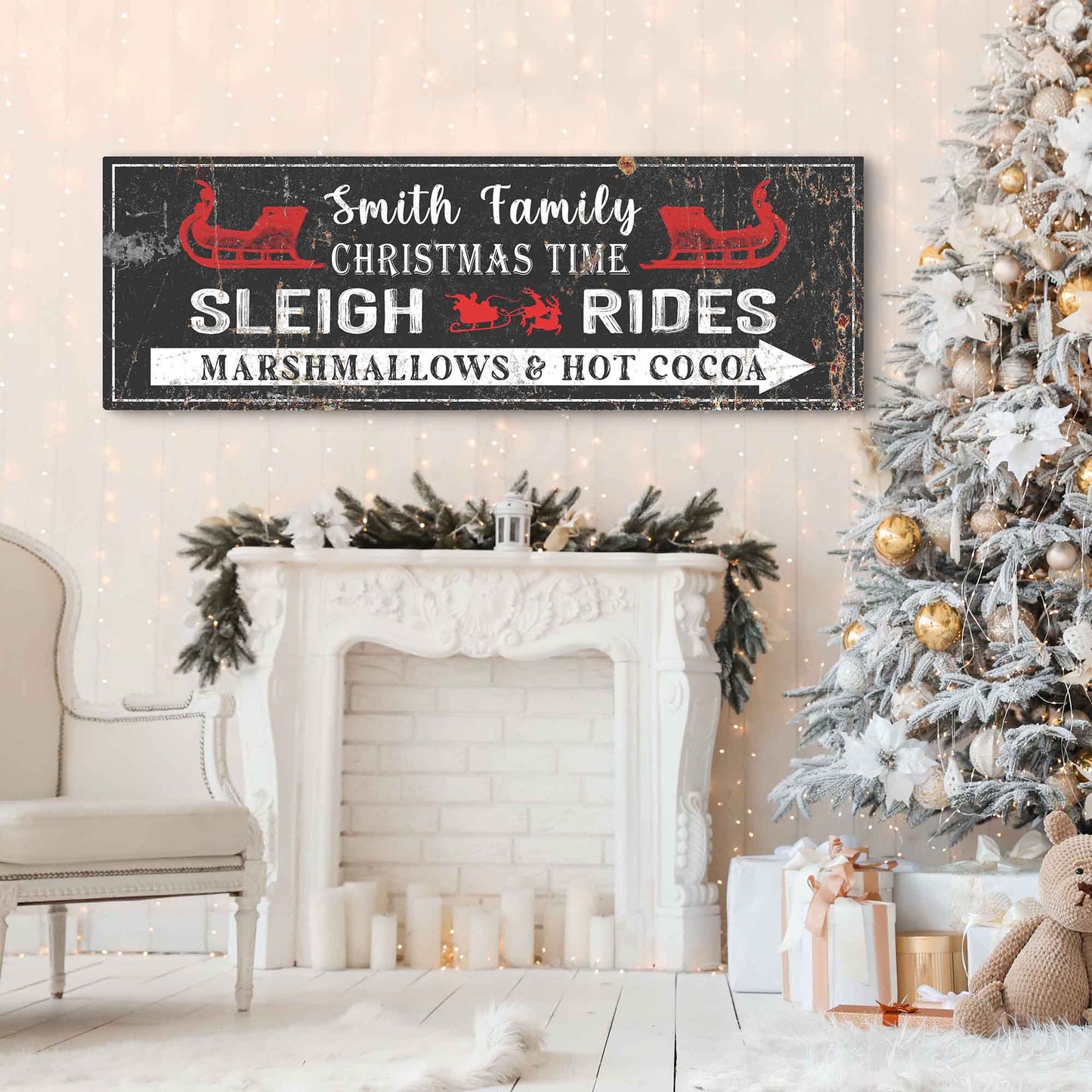Christmas Sleigh Rides Sign