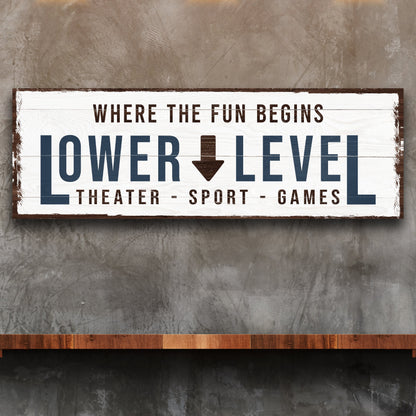 Lower Level Sign III