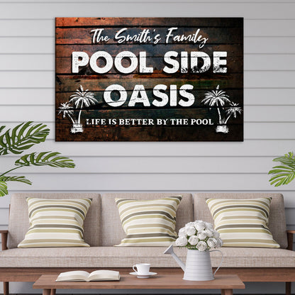 Poolside Oasis Sign