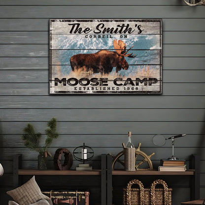 Moose Camp Sign