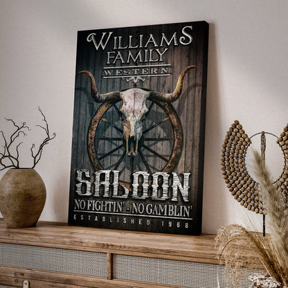 Western Cowboy Saloon Sign