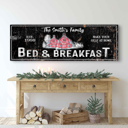 Christmas Bed & Breakfast Sign