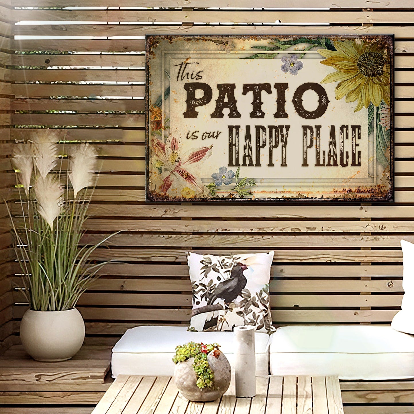 This Patio Is Our Happy Place Sign