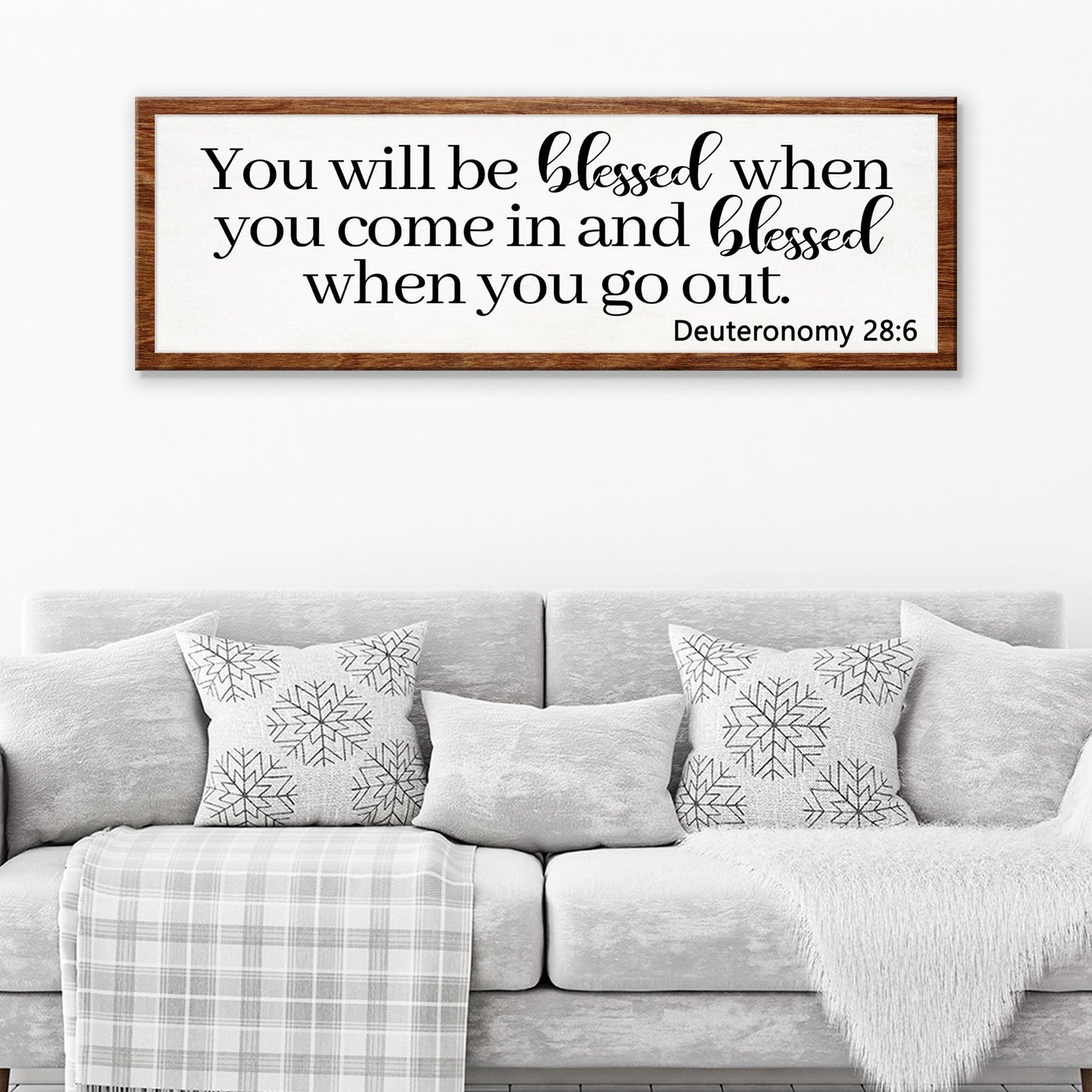 Deuteronomy 28:6 - You Will Be Blessed When You Come In Sign