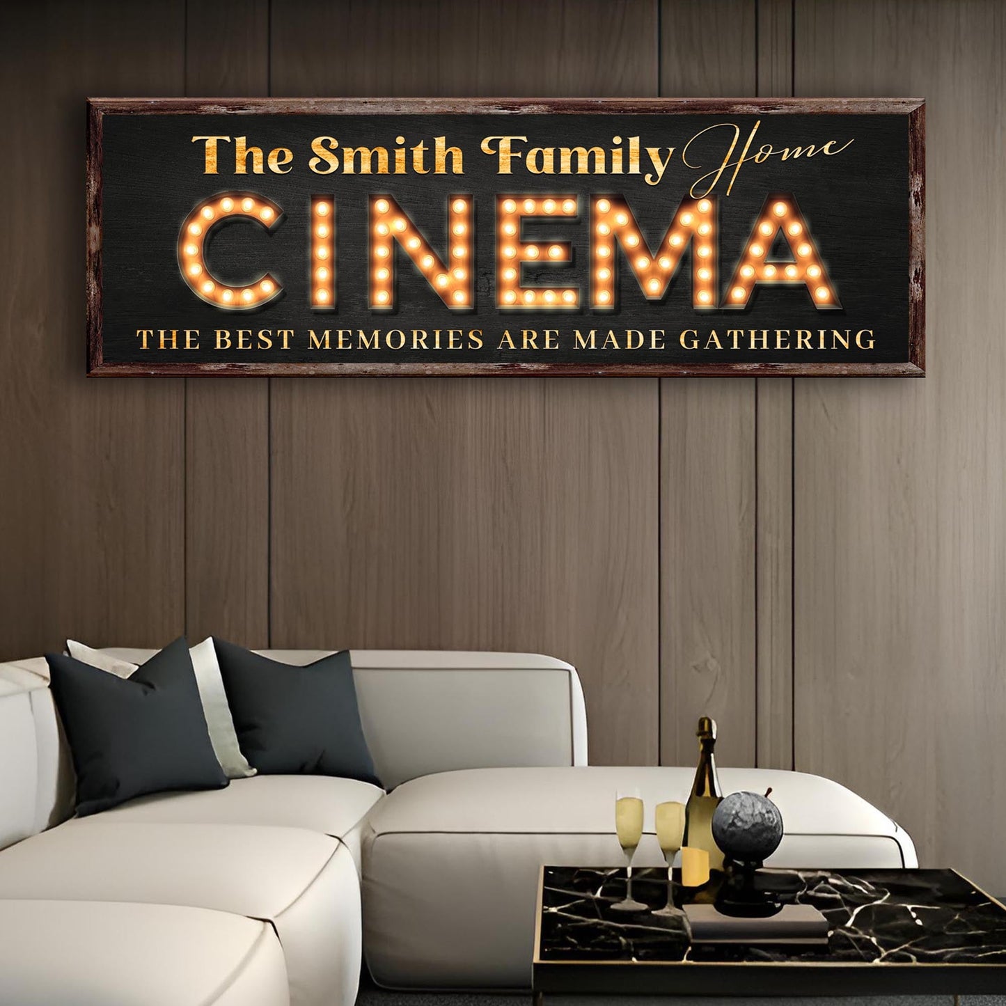Family Home Cinema Sign