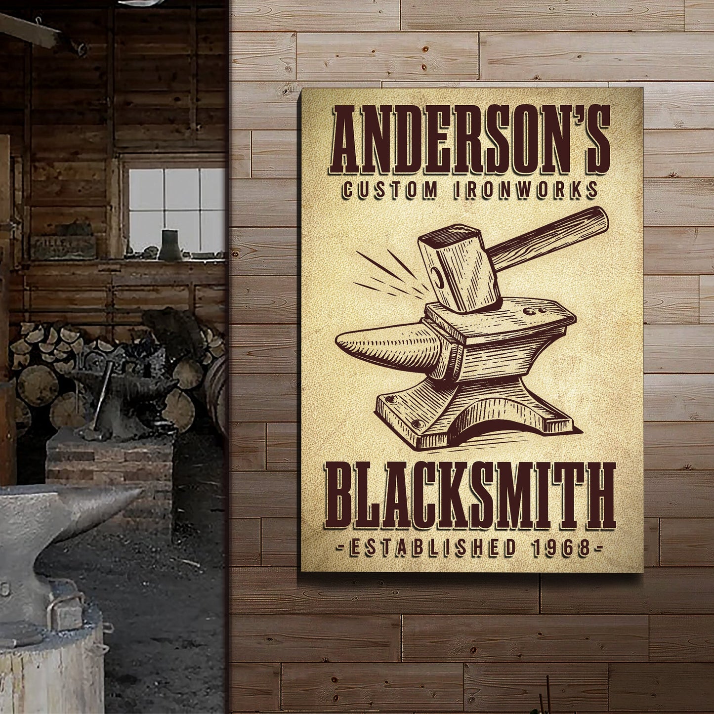 Custom Ironworks Blacksmith Sign