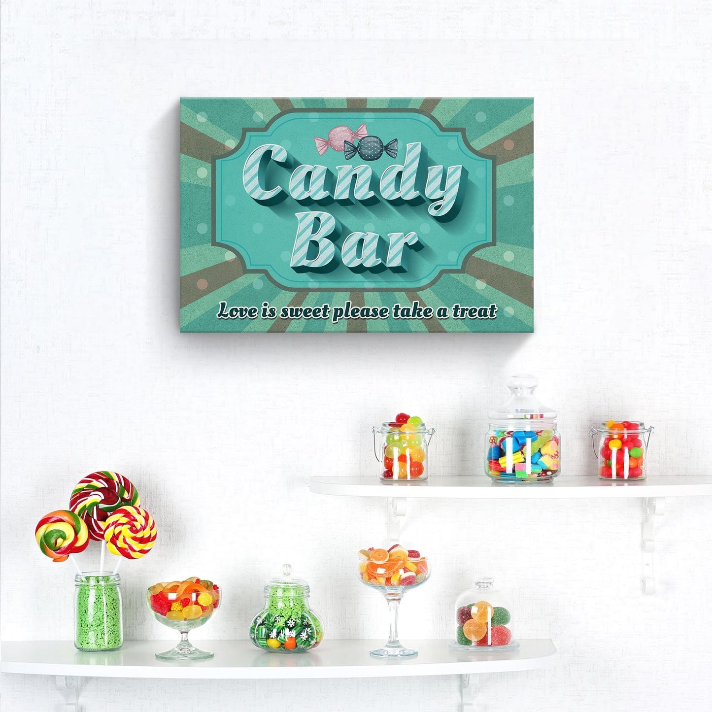 Love Is Sweet Take A Treat Candy Bar Sign III