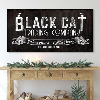 Black Cat Trading Company Sign
