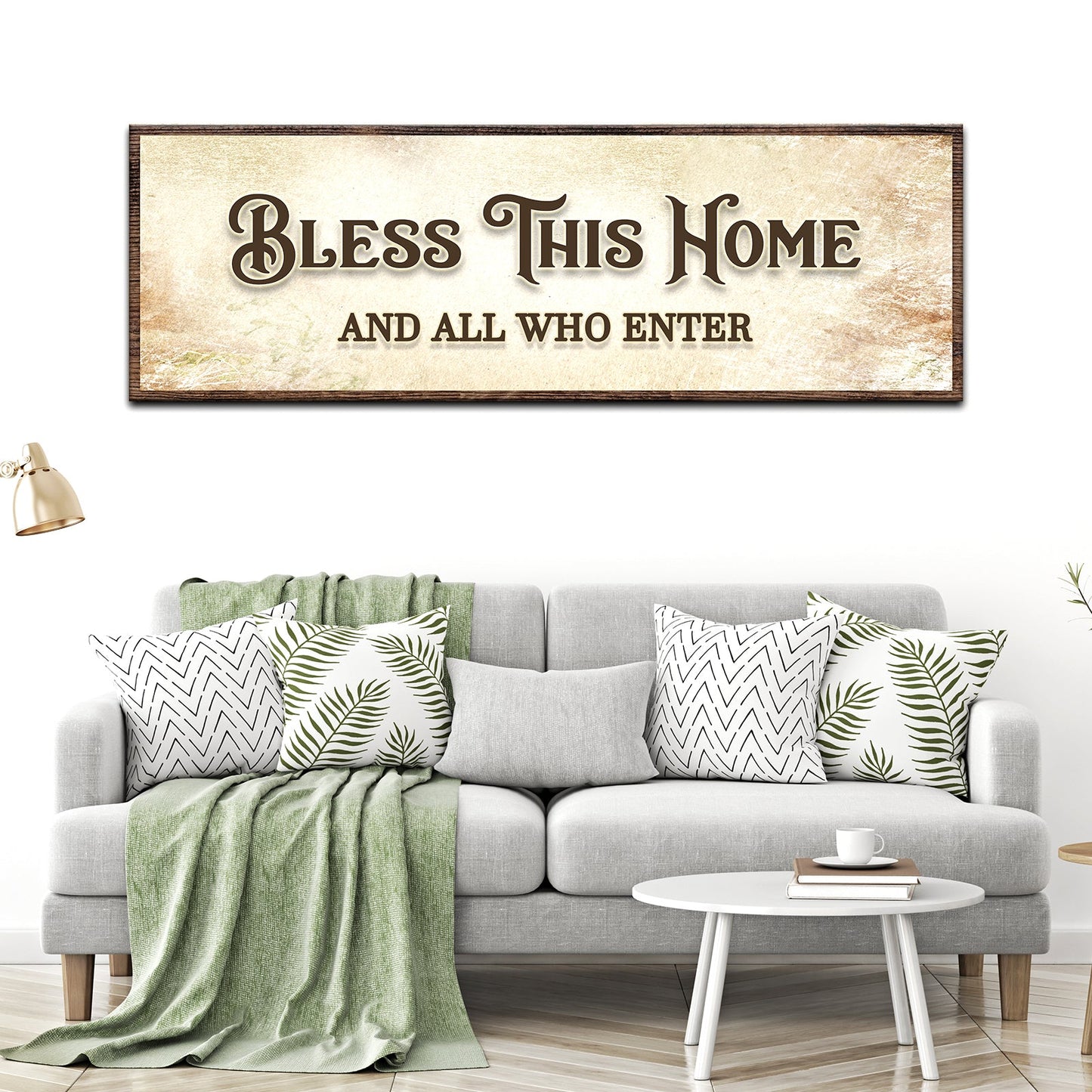 Bless This Home And All Who Enter Sign