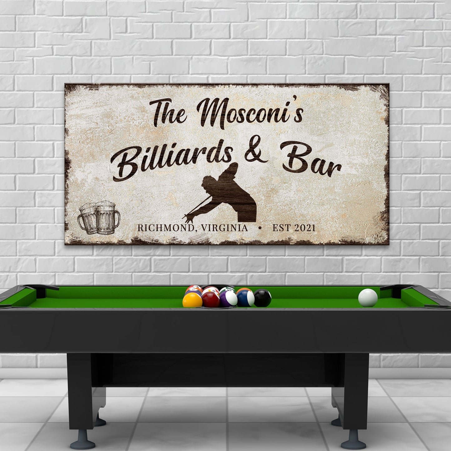 Billiards And Bar Sign II
