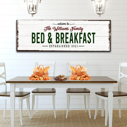 Welcome Bed And Breakfast Sign