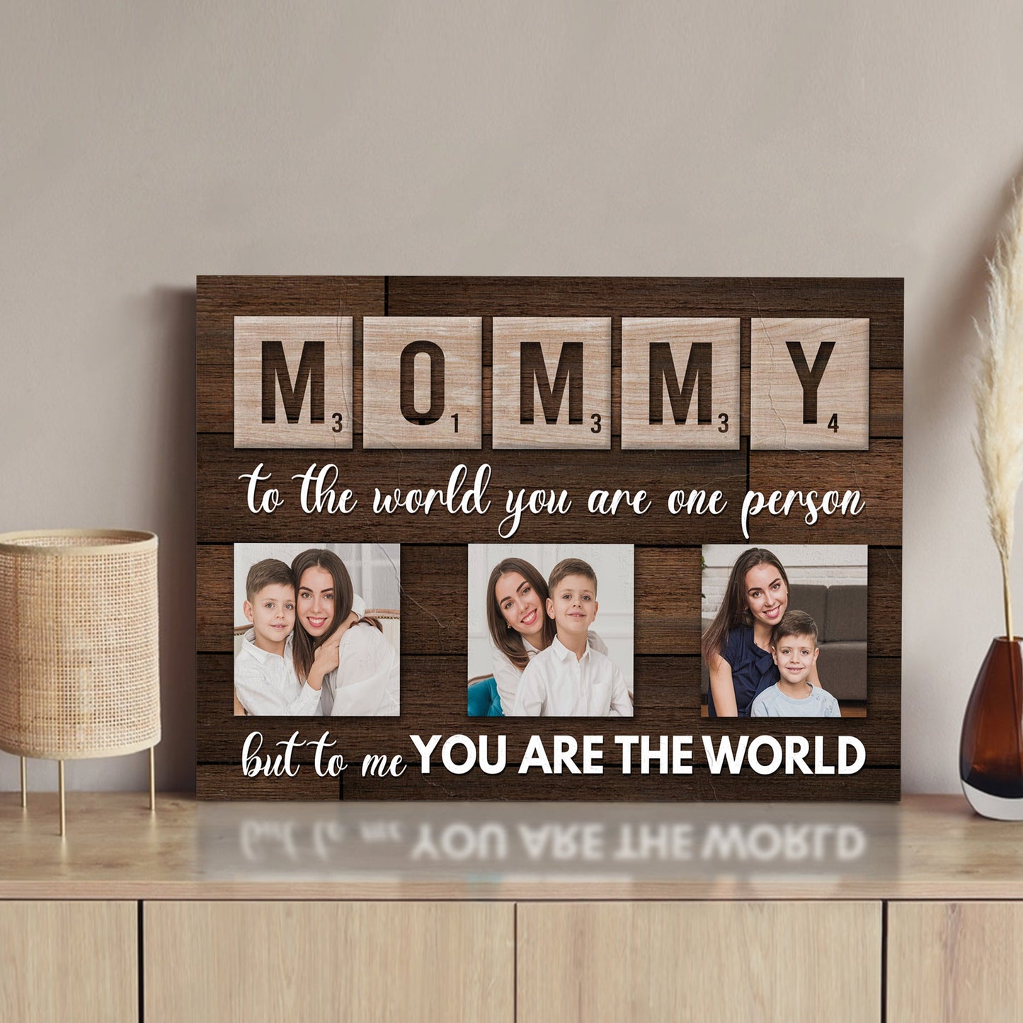 Mother's Day Sign To Me You Are The World