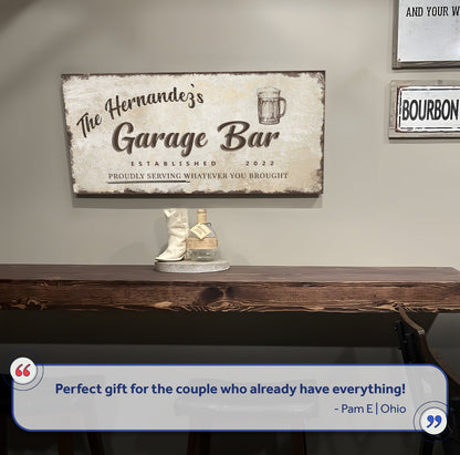Garage Bar Sign VIII