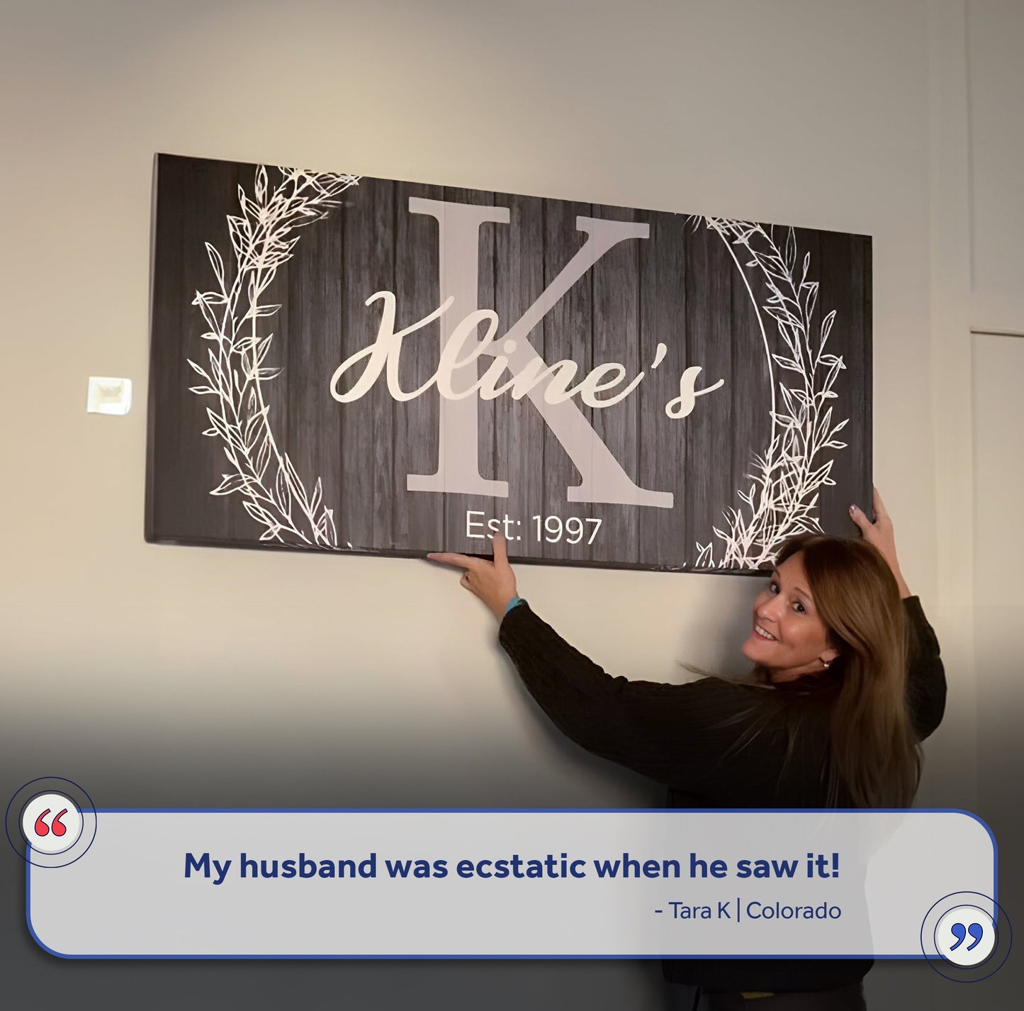 Family Name Sign -  Monogram Sign