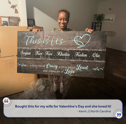 This is Us Family Sign