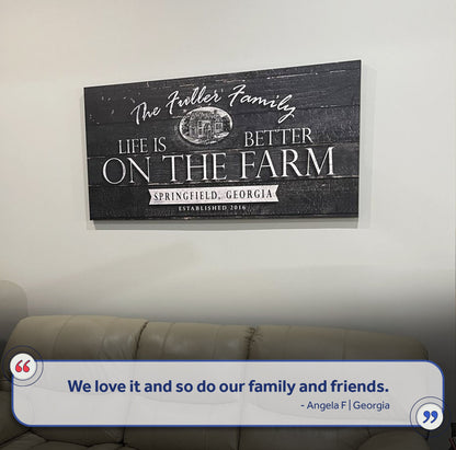 Life Is Better On The Farm Sign V