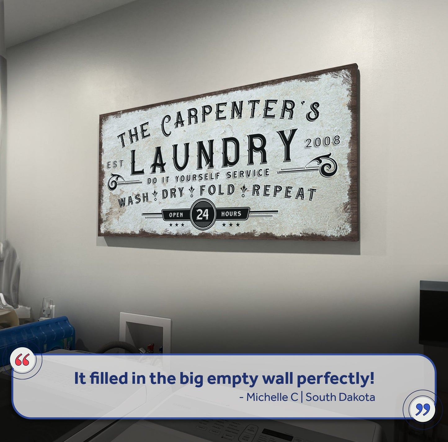 Personalized Laundry Room Sign II