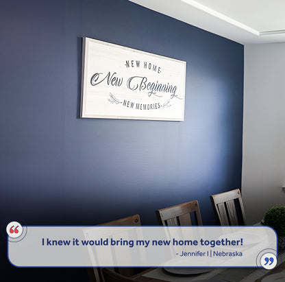 New Home, New Beginning Sign III