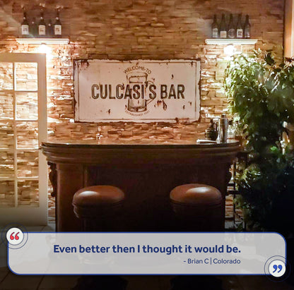 Beer Barrel Bar Sign II