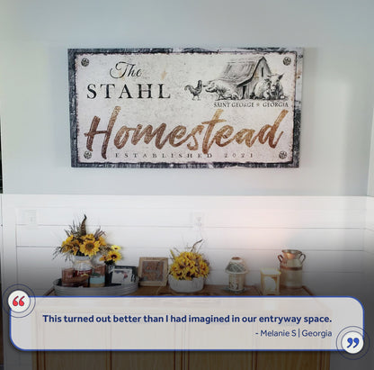 Homestead Sign IV