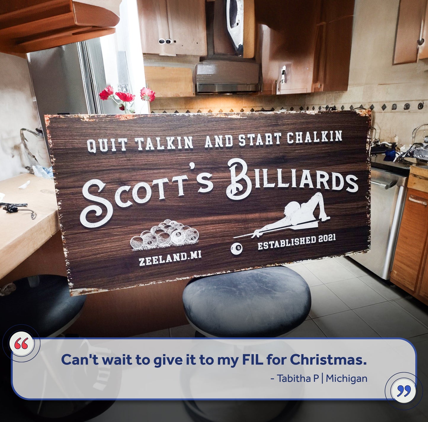 Billiards Room Vintage Sign