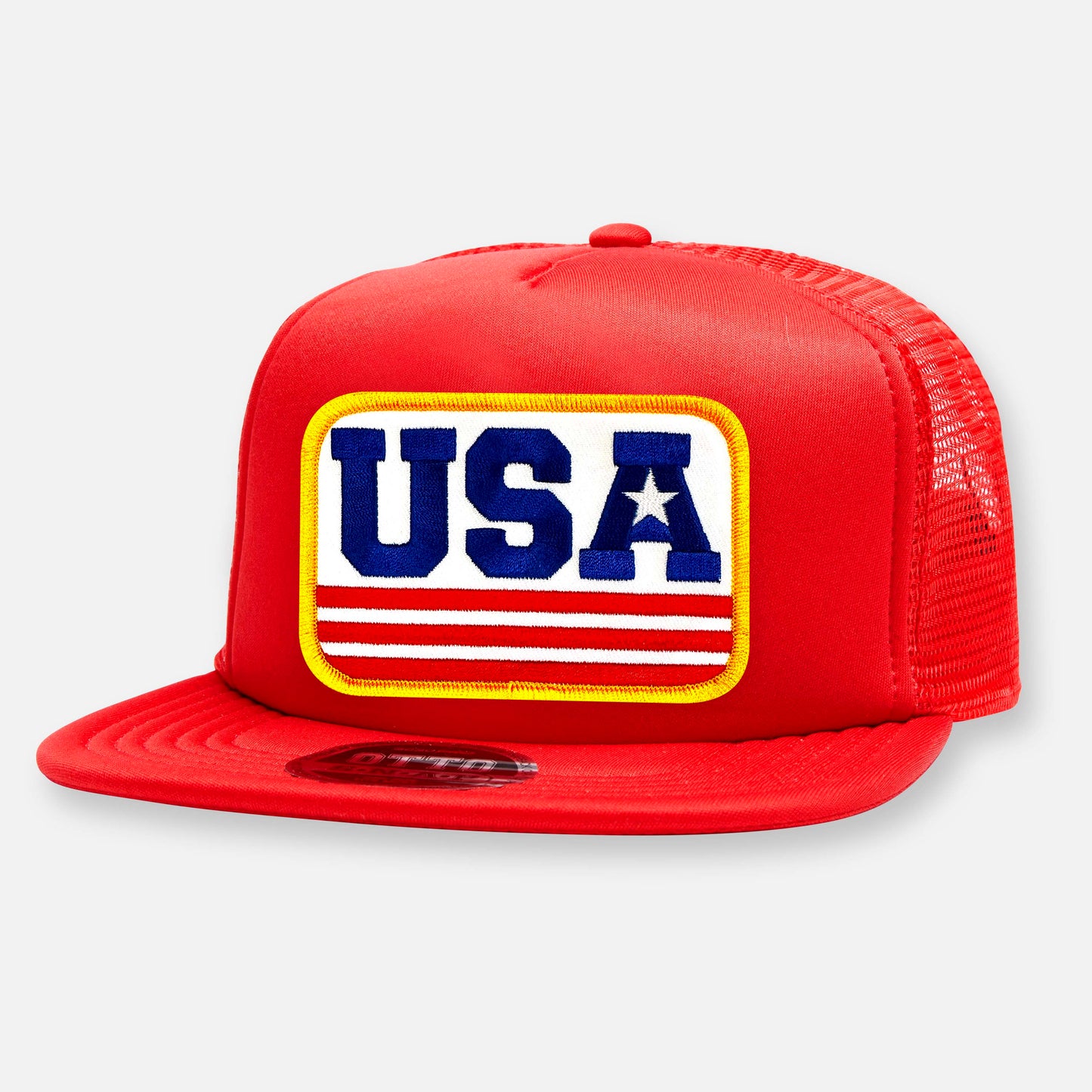 USA FLAT BILL PATCH HAT
