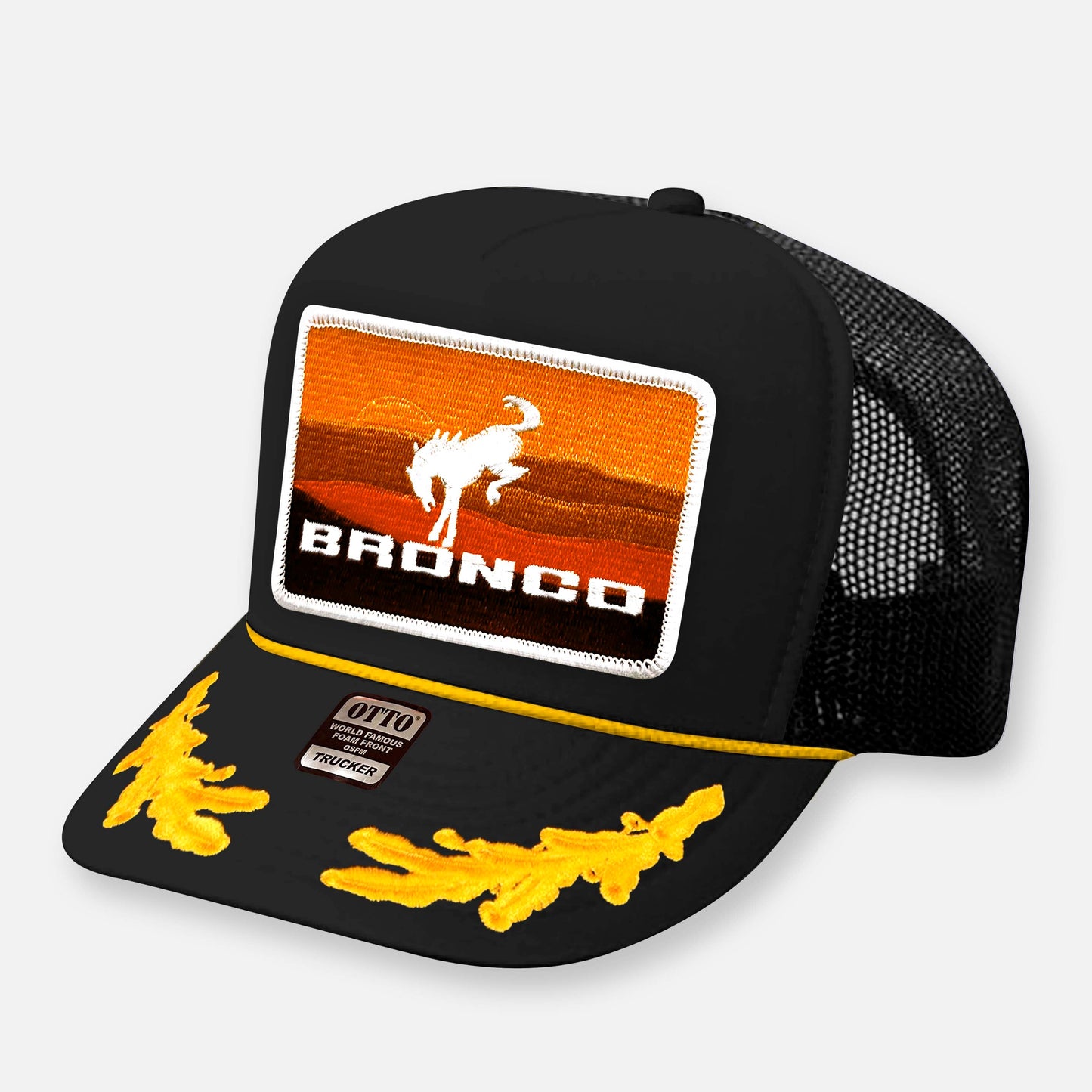 VINTAGE BRONCO CURVED BILL PATCH HAT