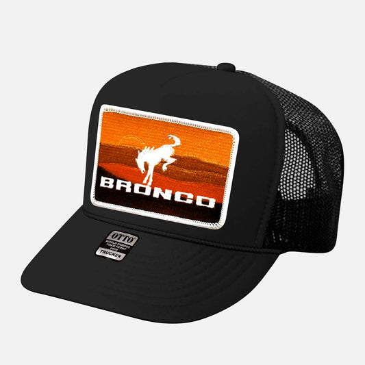 VINTAGE BRONCO CURVED BILL PATCH HAT