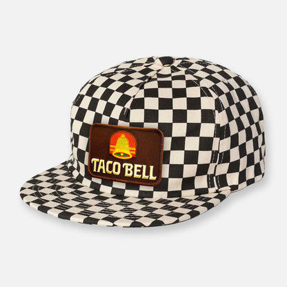 CHECKERBOARD PIT CREW PATCH HAT COLLECTION BLACK-WHITE