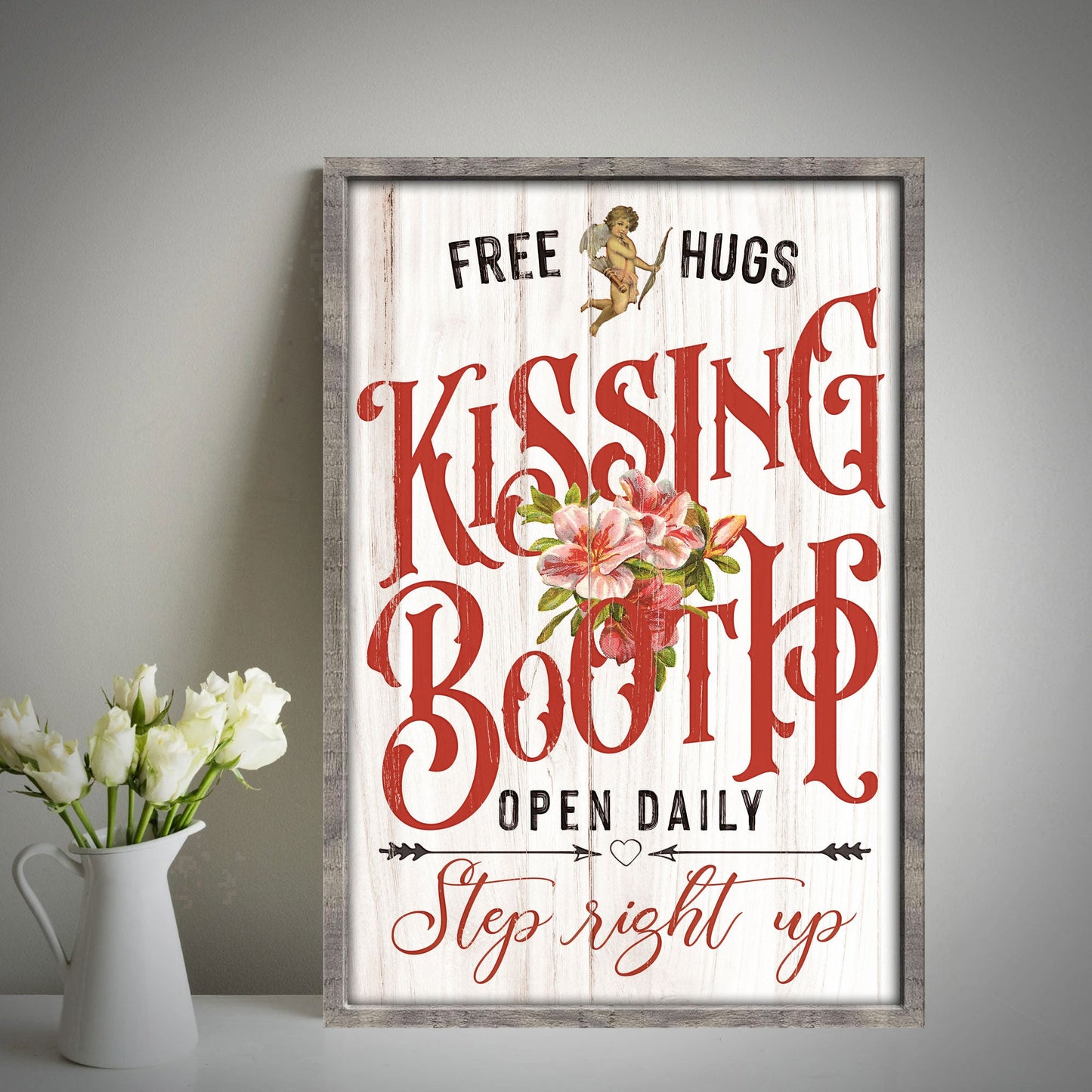 Valentines Day Kissing Booth Sign