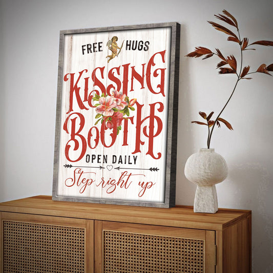 Valentines Day Kissing Booth Sign