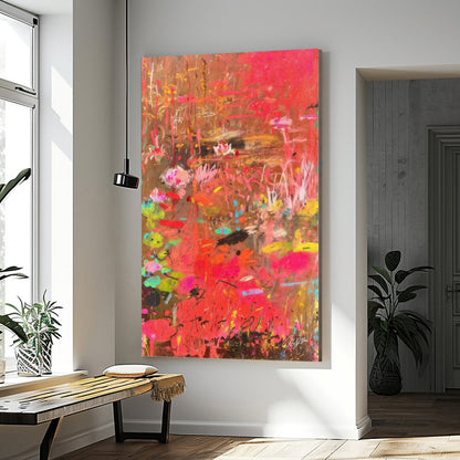 Canvas Print: "Vibrant Veil II"