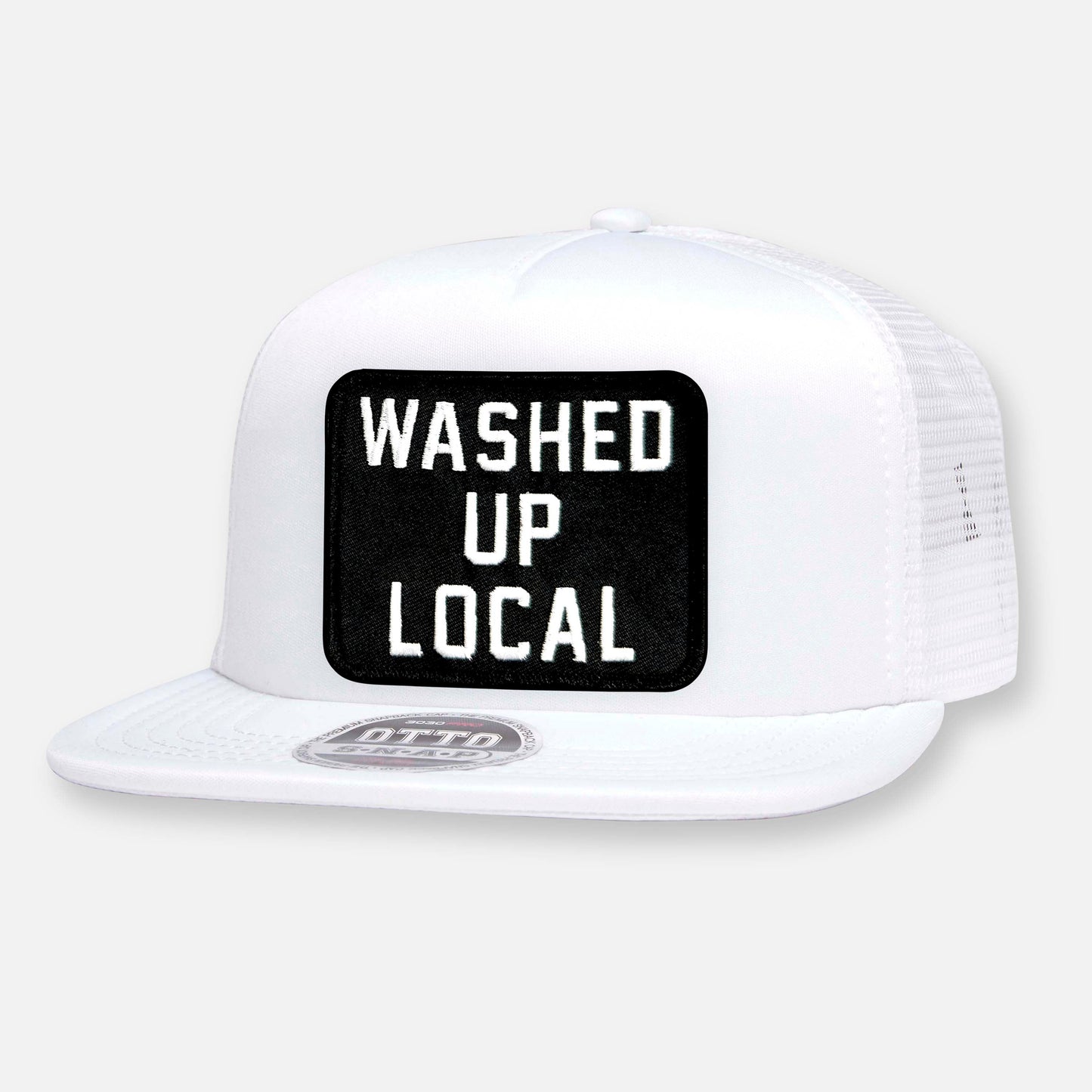 WASHED UP LOCAL FLAT BILL PATCH HAT