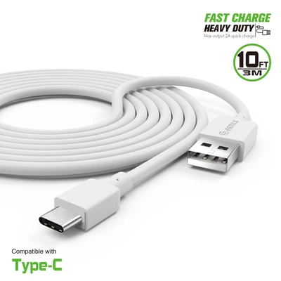 2A Heavy Duty USB TYPE-C Cable 3M (10ft)